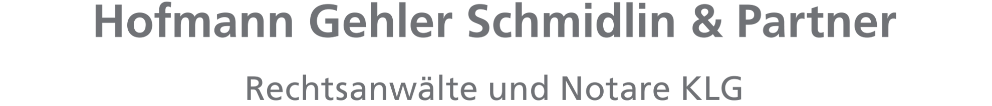 Hofmann Gehler Schmidlin & Partner